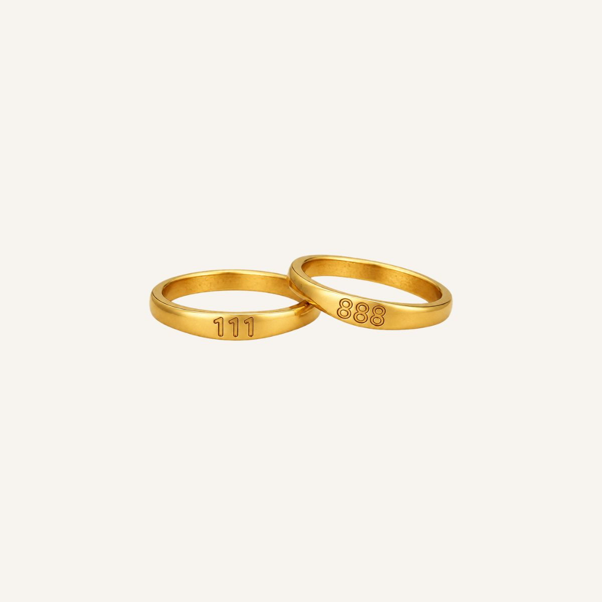 Anillo Señal · Anillo liso con grabado numérico