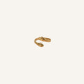 Anillo Abrazo · Anillo abierto con diseño de manos