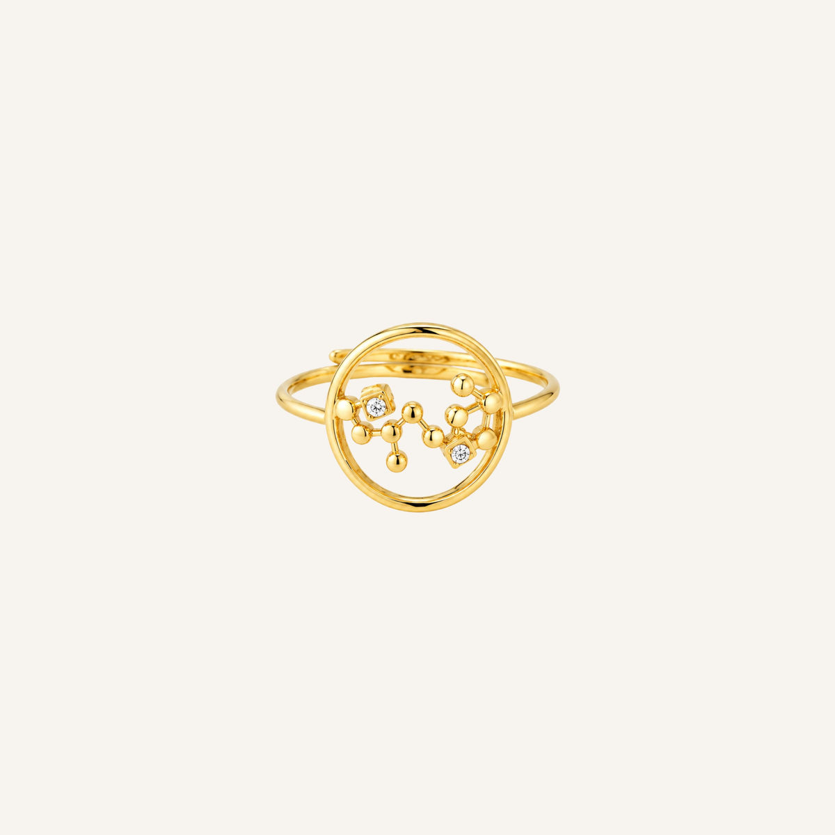 Anillo Zodiaco · Anillo ajustable con constelación