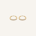 Pendiente Trazo · Ear cuff de línea fina con circones