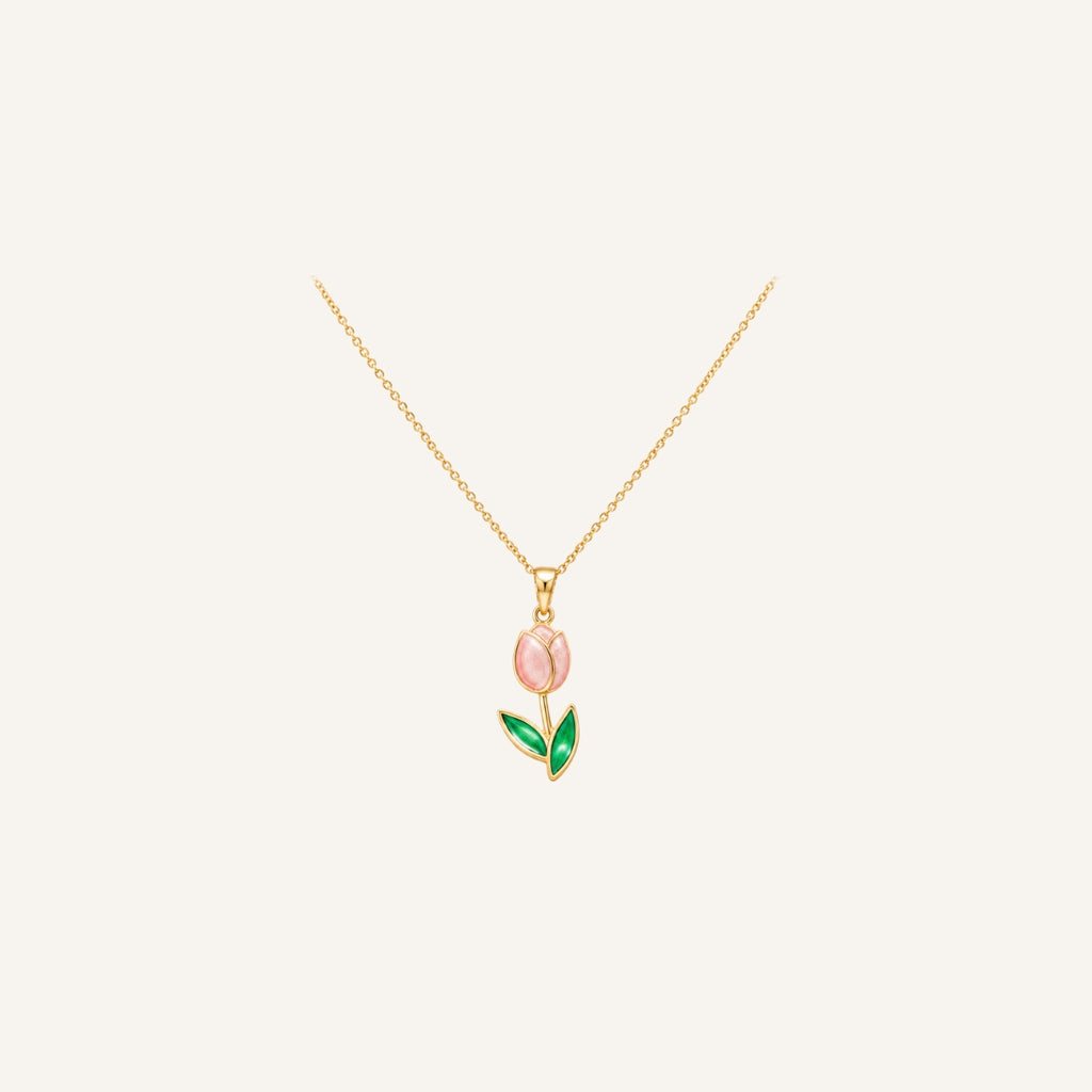 Collar Brote · Collar fino con colgante floral