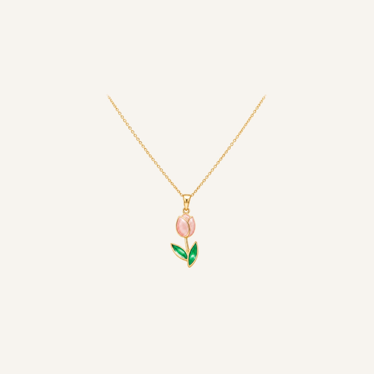 Collar Brote · Collar fino con colgante floral