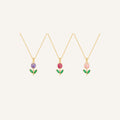 Collar Brote · Collar fino con colgante floral