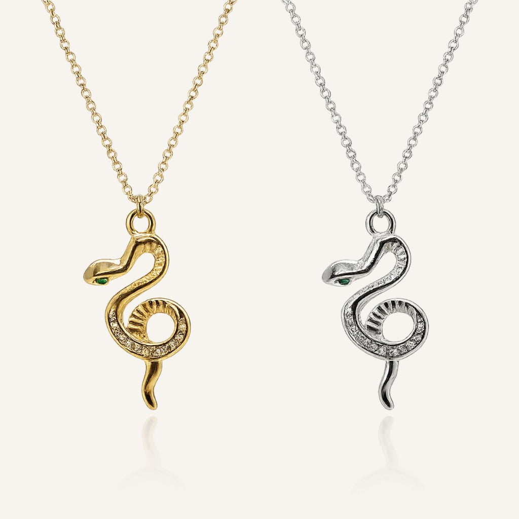 Collar Vénira · Collar con colgante de serpiente