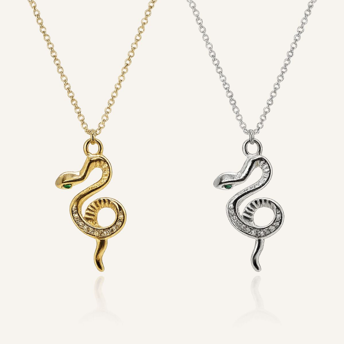 Collar Vénira · Collar con colgante de serpiente