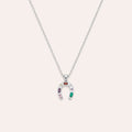 Collar Suerte · Collar con herradura y circones multicolor
