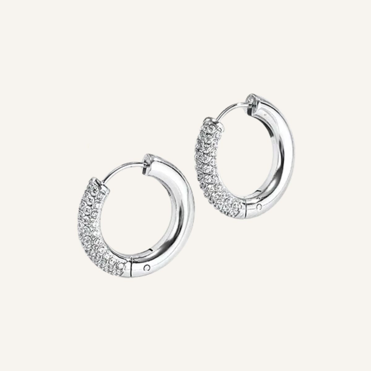 Aros Presencia · Aros huggie con circonitas