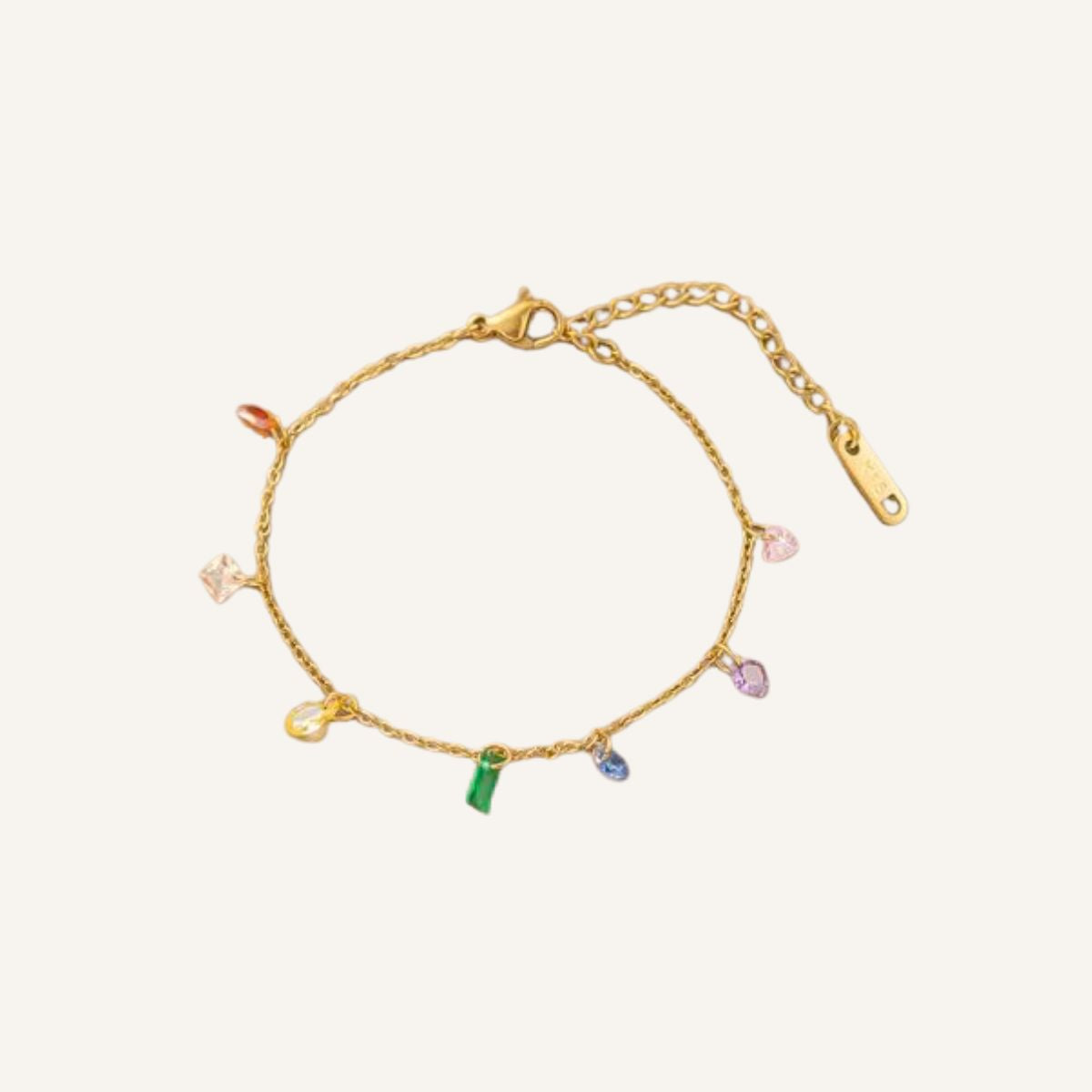Pulsera Lume · Pulsera fina con cristales de color